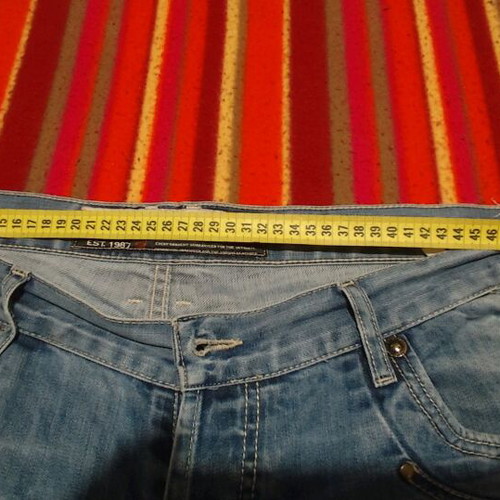 Men's Cabell Jeans denim pants used, size 40, with buttons