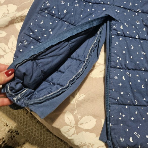 Ergopouch 2-in-1 baby sleeping bag with feet like new, organic cotton