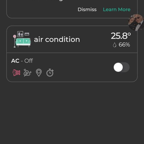 Sensibo smart air conditioner remote like new, compatible with all platforms