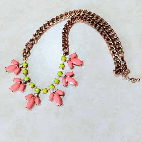 Accessorize Boho Necklace colorful statement summer jewelry