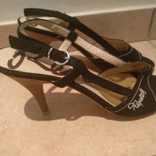 Replay sandals used, size 39, black