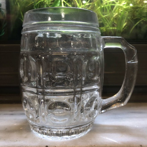 Vintage large Kronos glass beer mug new