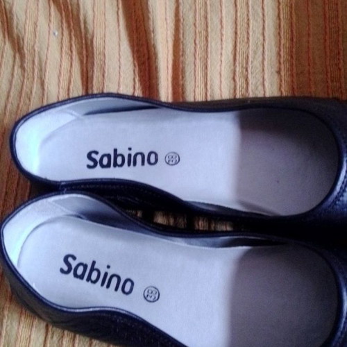 Black pasoumaki shoes made of synthetic leather, unworn, size 38