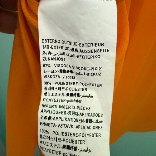 Sisley orange sleeveless shirt like new, size S oversized