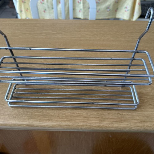 Metal Spice Rack in Chrome Like New