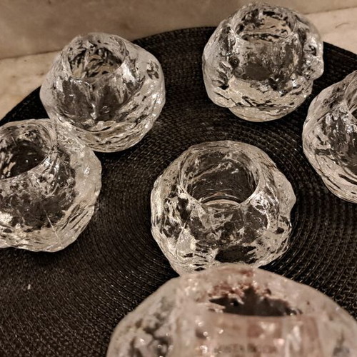 Kosta Boda Snowball by Ann Wolff, set of 6