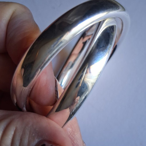 Double 925 silver bracelets like new, 7cm