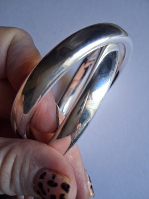 Double 925 silver bracelets like new, 7cm