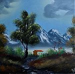  Πίνακας ζωγραφικής - Ορεινό τοπίο