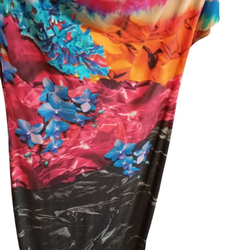 Who*s Who dress like new, multicolor, satin viscose