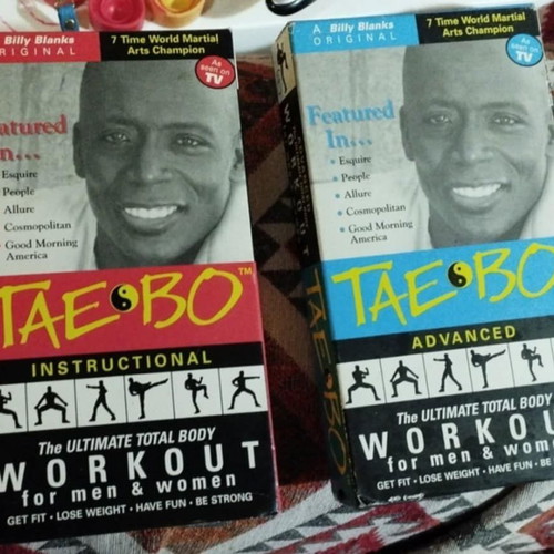 Tae-Bo Billy Blanks VHS tapes used, pack of 2, American