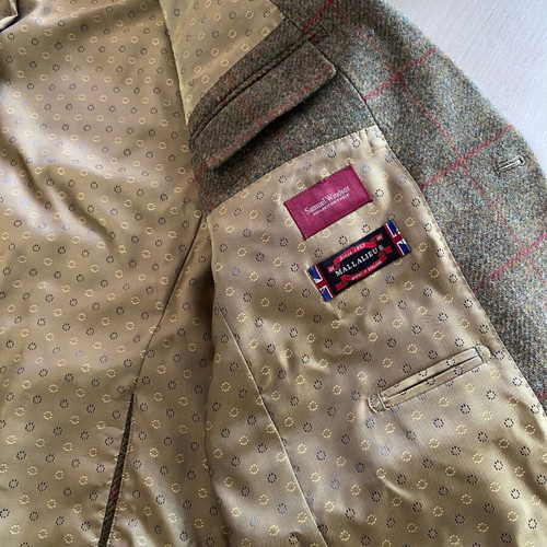 Samuel Windsor luxury men's blazer 100% wool new, green color