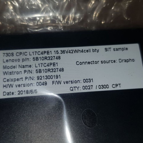 Lenovo L17C4PE1 battery new, genuine