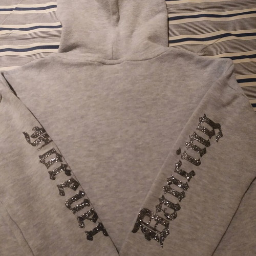 Zara girls' sweatshirt No 7, grey, 122 cm