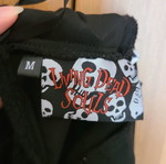 Goth skirt Living Dead Souls used, size M, black with silver