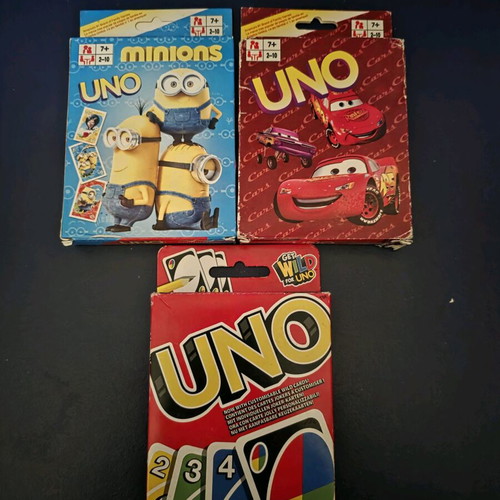 UNO cards sealed, set of 3 decks like new