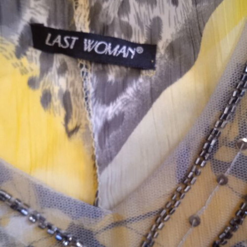 Pareo used, transparent with bead and sequin embroidery