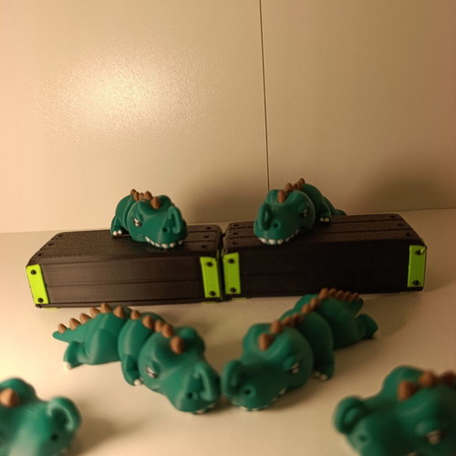 Flexi Dinosaurs 3D Printed with Articulated Moving Body
