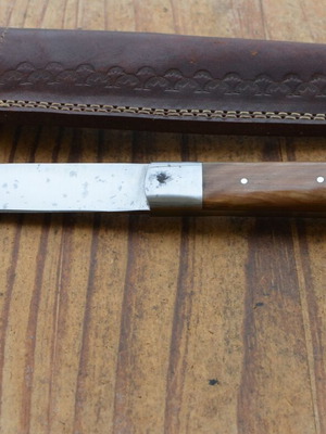 Carbon Steel Cyprus Lapithiotiko Hunting Knife New with Olive Wood Handle