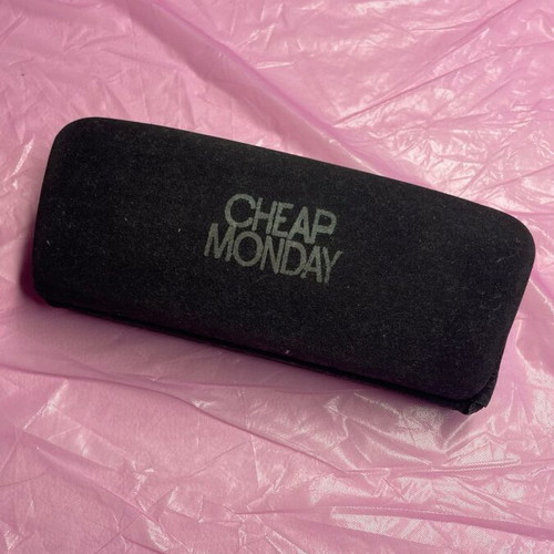Cheap Monday black acetate sunglasses used with gold lenses