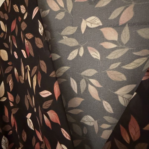 Dress with leaf print size M, used, lightweight fabric