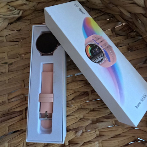 Hoco Y15 Aluminium Smartwatch with Heart Rate Monitor Pink Gold new