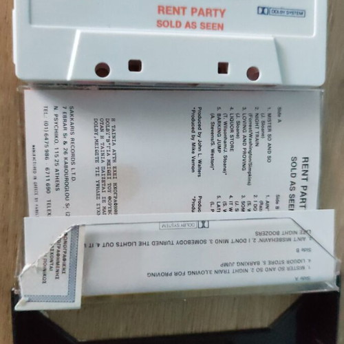 Rent Party cassette tape like new