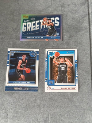 Tristan da Silva Panini 2024-25 rookie cards like new, set of 3