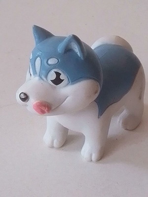 Φιγούρα Σκυλάκι Husky μεταχειρισμένη, μήκος 7 εκ.