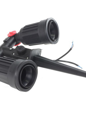 Two-Light Recessed Garden Lamp Electric New