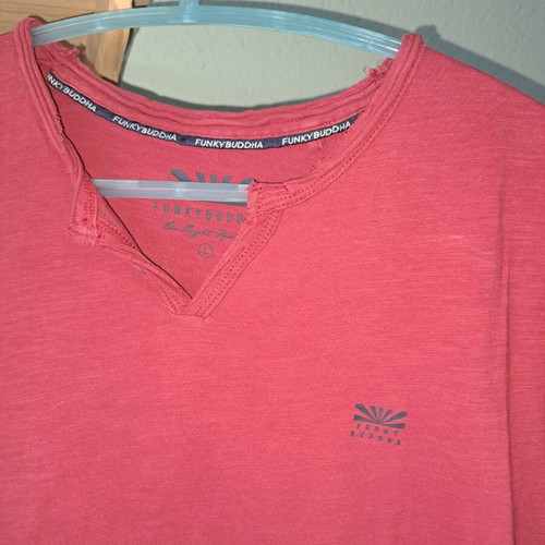 Funky Buddha T-shirt used, red, size L