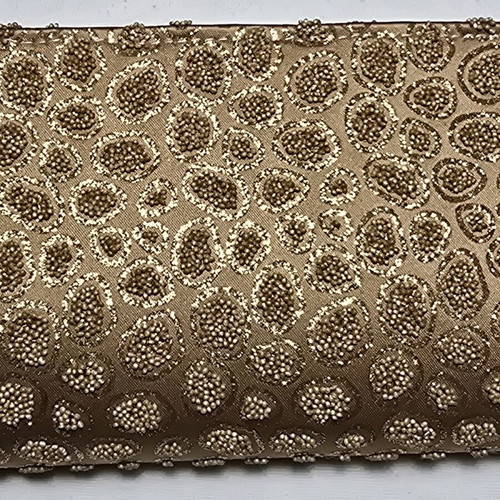 Gold Clutch with Chain like new, elegant embroidered glitter design