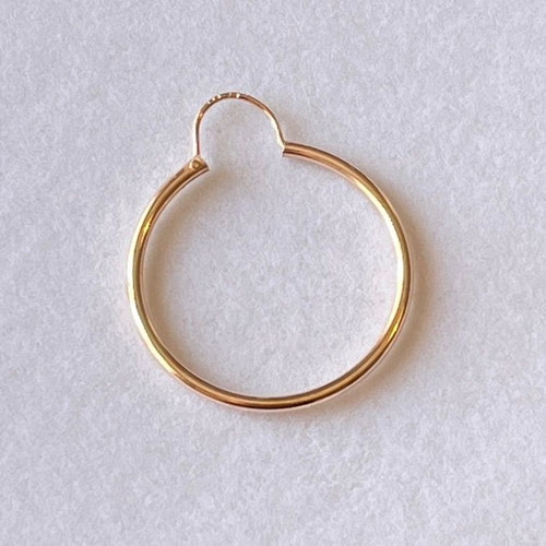Earring hoop yellow gold k14 new single