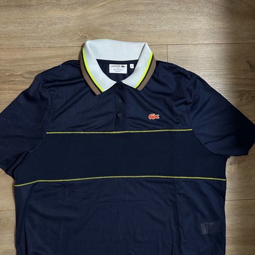 Lacoste women's shirt size 46 relaxed fit blue like new