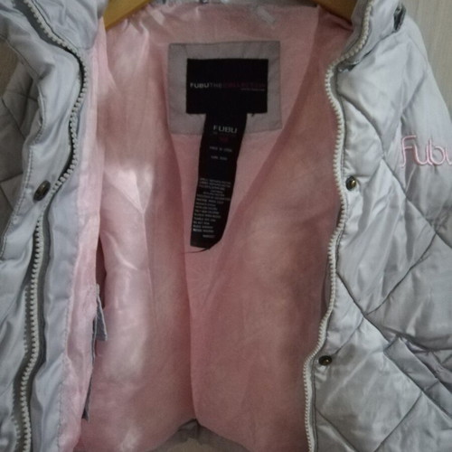 Children's jacket silver, like new, size 7-8 years