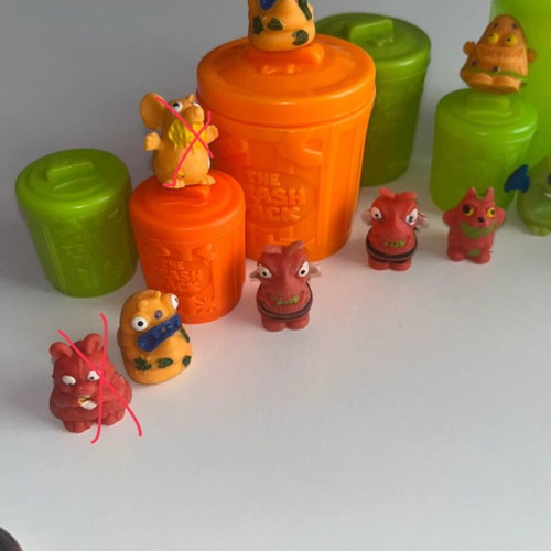 The Trash Pack used collectible toys with trash bin