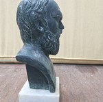 Socrates bust used, height 23cm, width 10cm