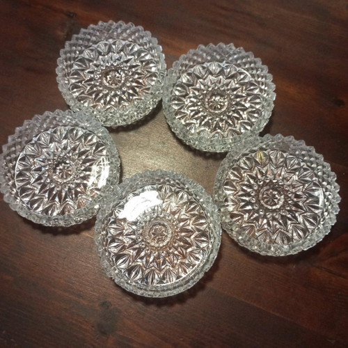 Vintage dessert plates set of 5 new