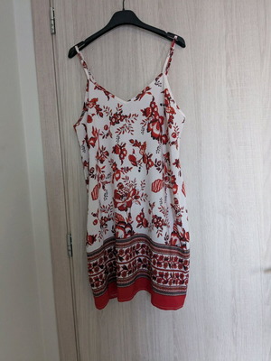 Midi dress like new, white, size M