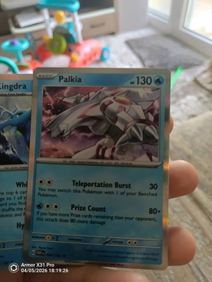 Pokemon Palkia card like new, Paradox Rift, Rare Holo