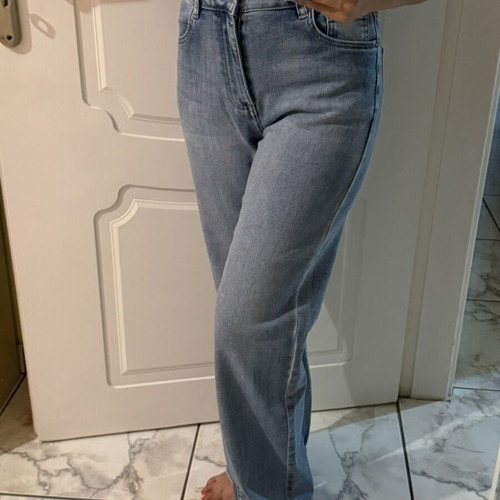 Positivo jeans pants size 42, blue, wide leg