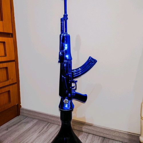 Mob AK-47 hookah blue new with excellent ventilation