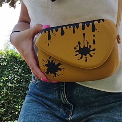 Shoulder bag hand-painted new, unique piece