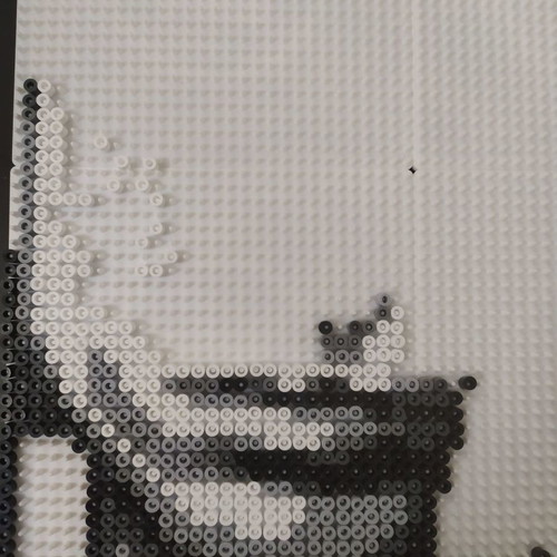 Handmade Jim Morrison Portrait black and white, new