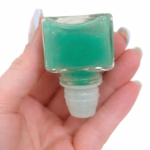 Glass decorative bottle 200ml like new with stopper
