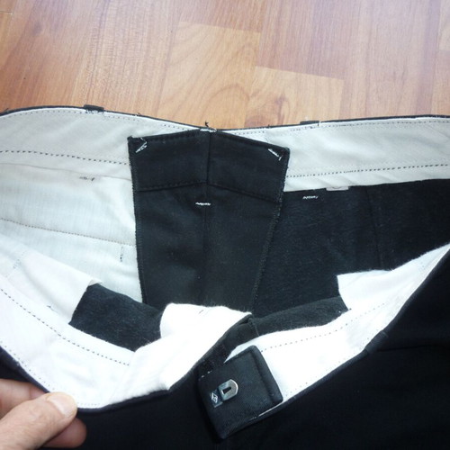 Men's black pants waist 42cm length 102cm winter like new