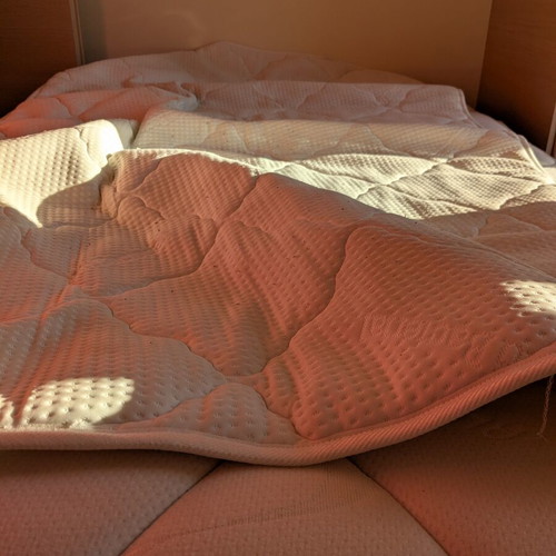 Semi-double Aloe Vera mattress with topper cover, white, 1.2x2m, 25cm thick