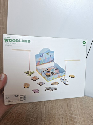 Wooden Fishing Game Sinsay new, educational set for 24M+