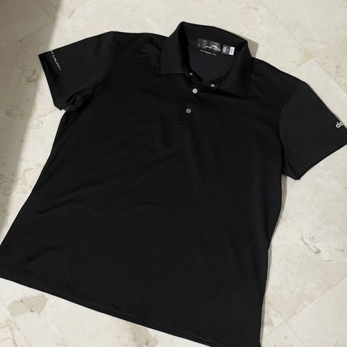 Ralph Lauren black polo shirt, medium, rare authentic