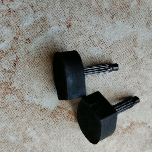 Heels with nail new, black, pair of one